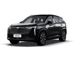 검은 색 Geely Atlas Boue SUV 가솔린 자동차 전륜 구동 차량